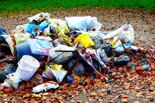 Fly tipped rubbish